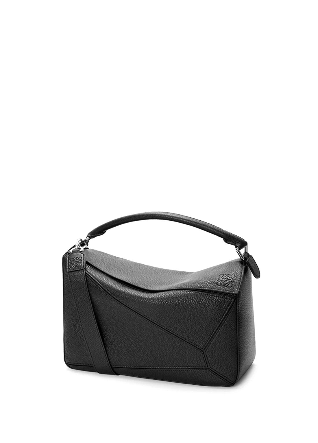 Loewe Large Puzzle Siyah Erkek Deri Çanta