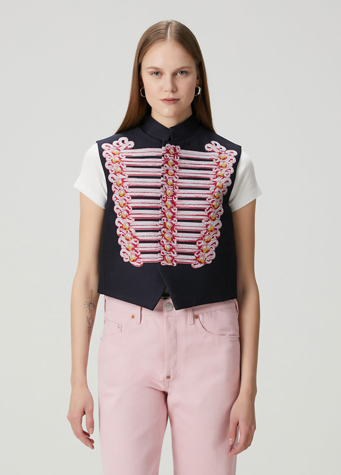 Kenzo Trompe L'œil Lacivert Yelek görsel 3