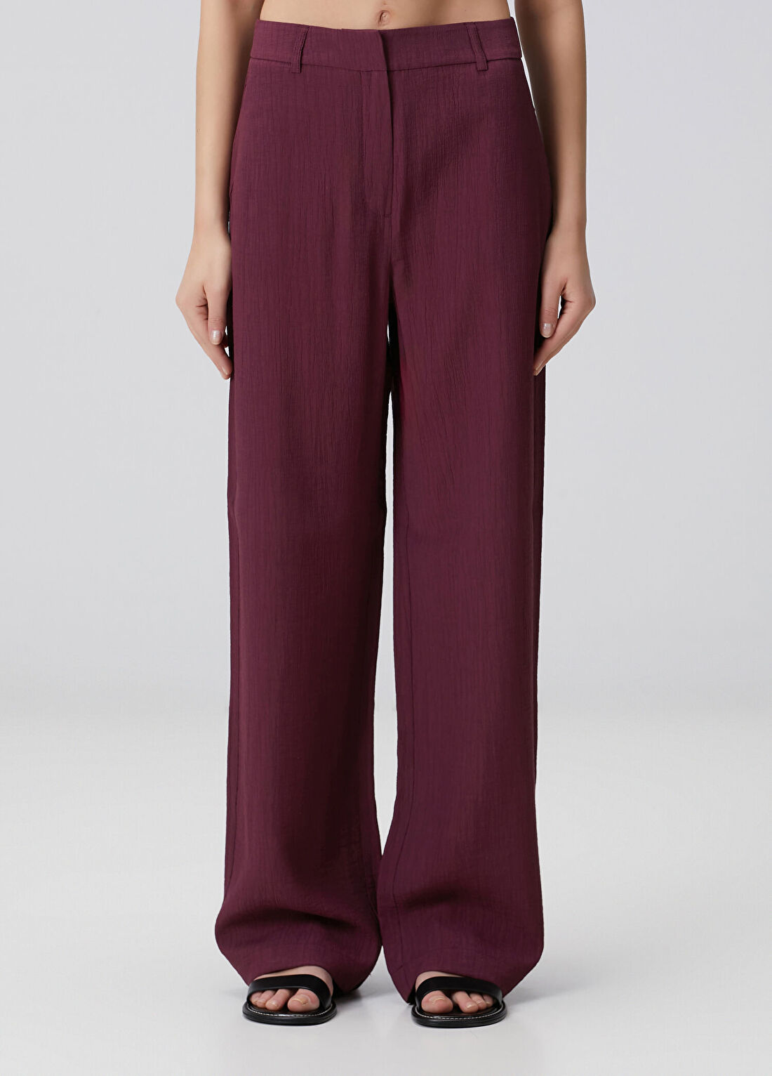 Beymen Collection Mürdüm Dokulu Pantolon görsel 2