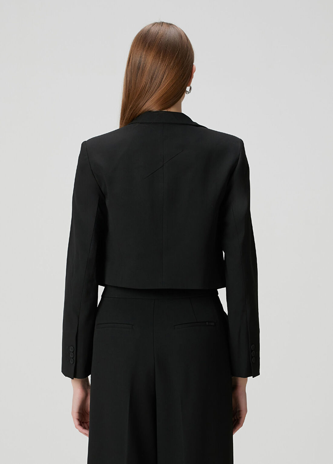 AllSaints Raina Siyah Blazer görsel 4