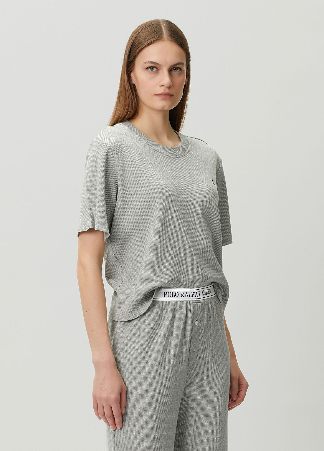 Polo Ralph Lauren-Lingerie Gri Pijama Takımı görsel 3