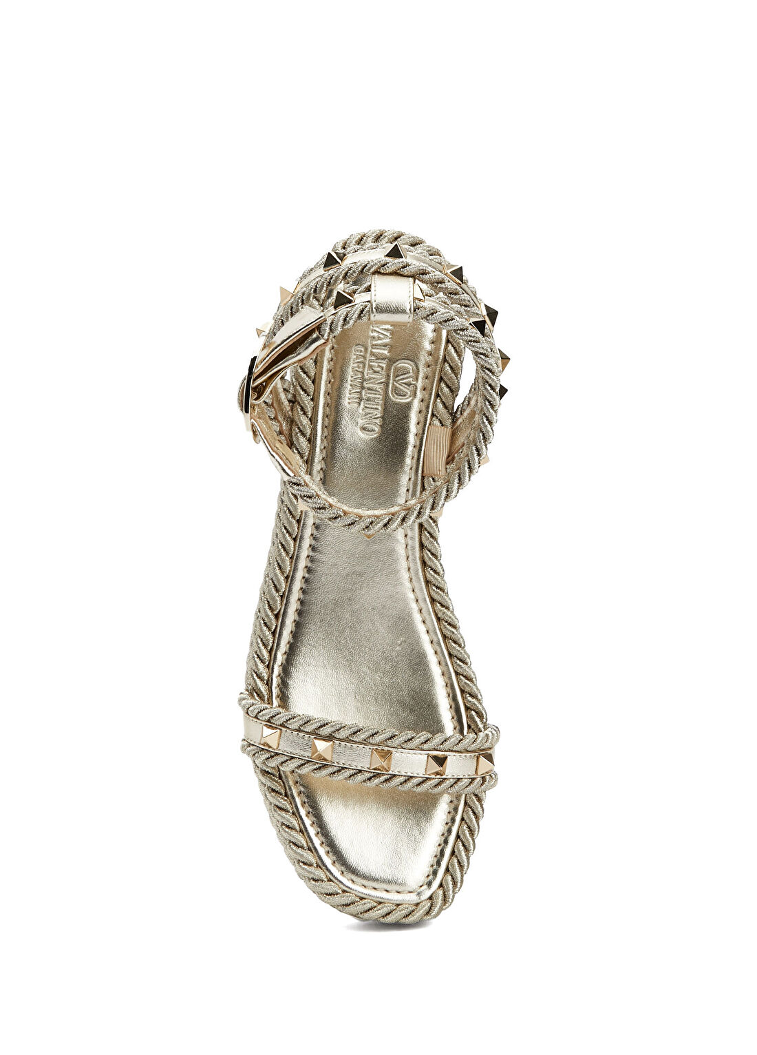 Valentino Garavani Rockstud Golf Kadın Deri Espadril görsel 4