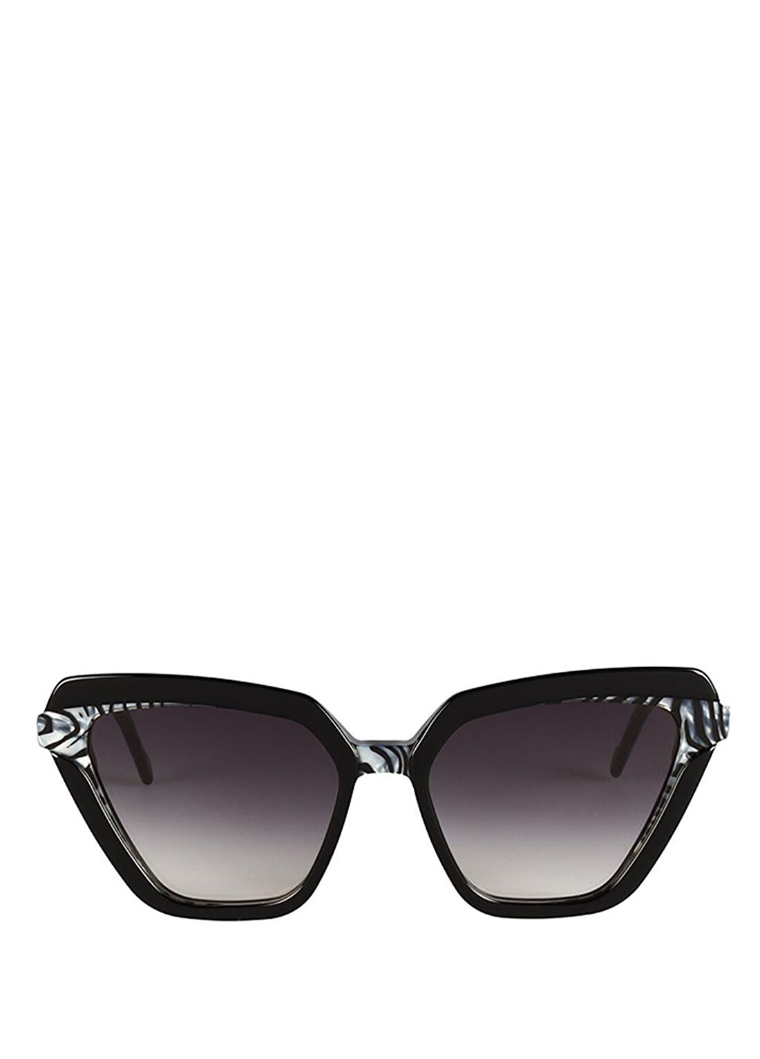 Original Vintage Sunglasses Felin FL 06 White Tiger Siyah Asetat Kadın Güneş Gözlüğü görsel 2