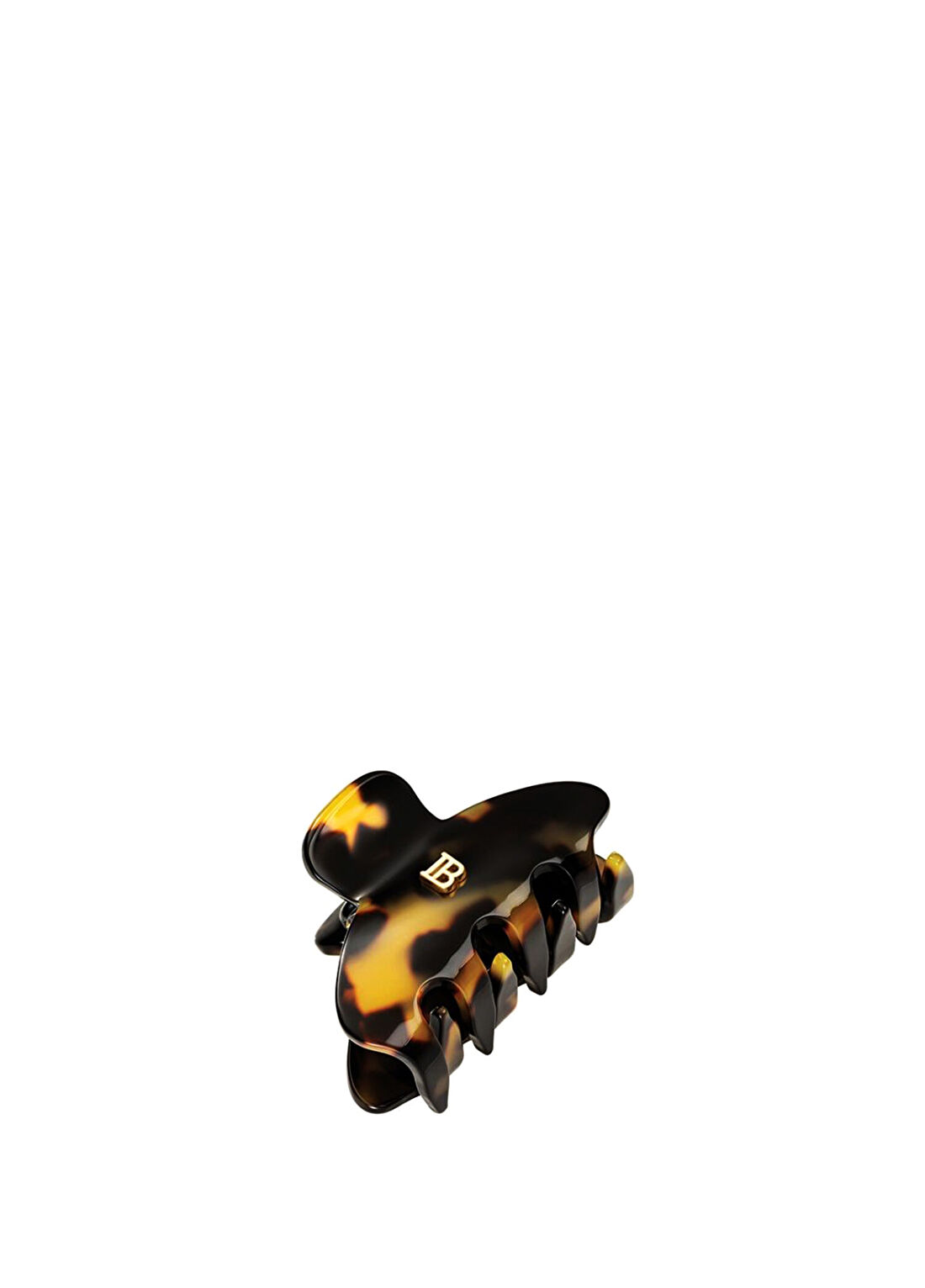 Balmain Cellulose Acetate Pince A Cheveux Tortoise Shell Küçük Boy Kadın Toka