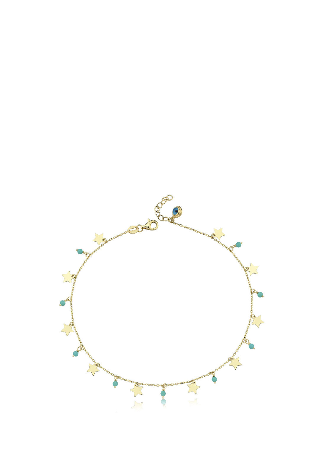 Hamza Yılmaz Jewelry Firuze Yıldız 14 Ayar Altın Kadın Halhal