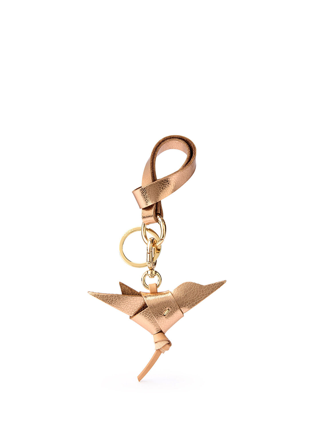 Chivit Kuş Figürlü Rose Gold Kadın Charm Anahtarlık