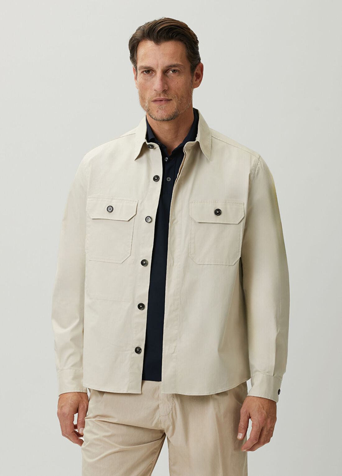 Zegna Beyaz Dış Gömlek