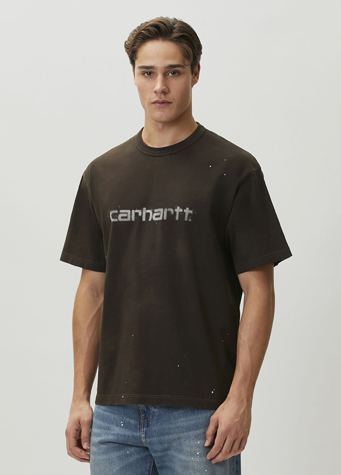 Carhartt WIP Painter Kahverengi Oversize T-shirt görsel 3