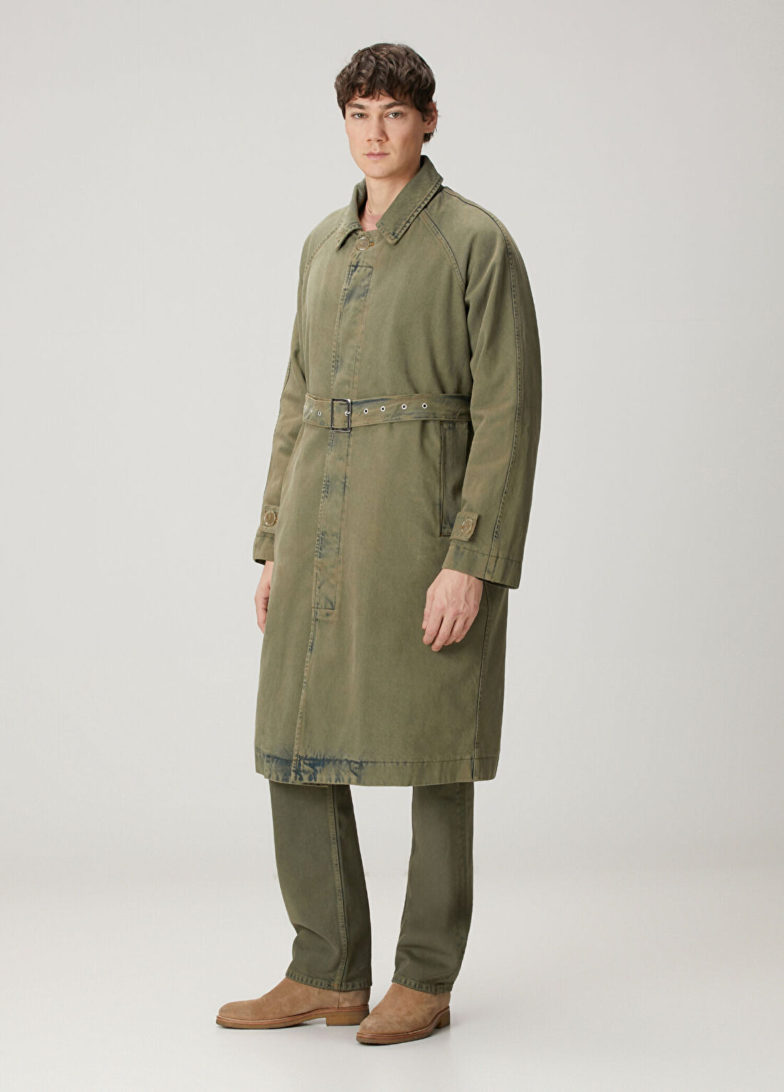 7 For All Mankind Haki Denim Parka görsel 3