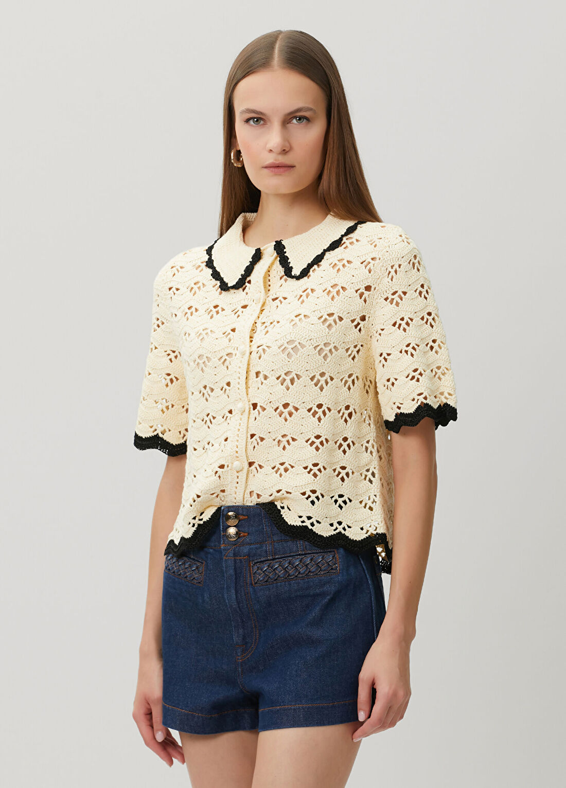 Zimmermann Aster Krem Triko Bluz