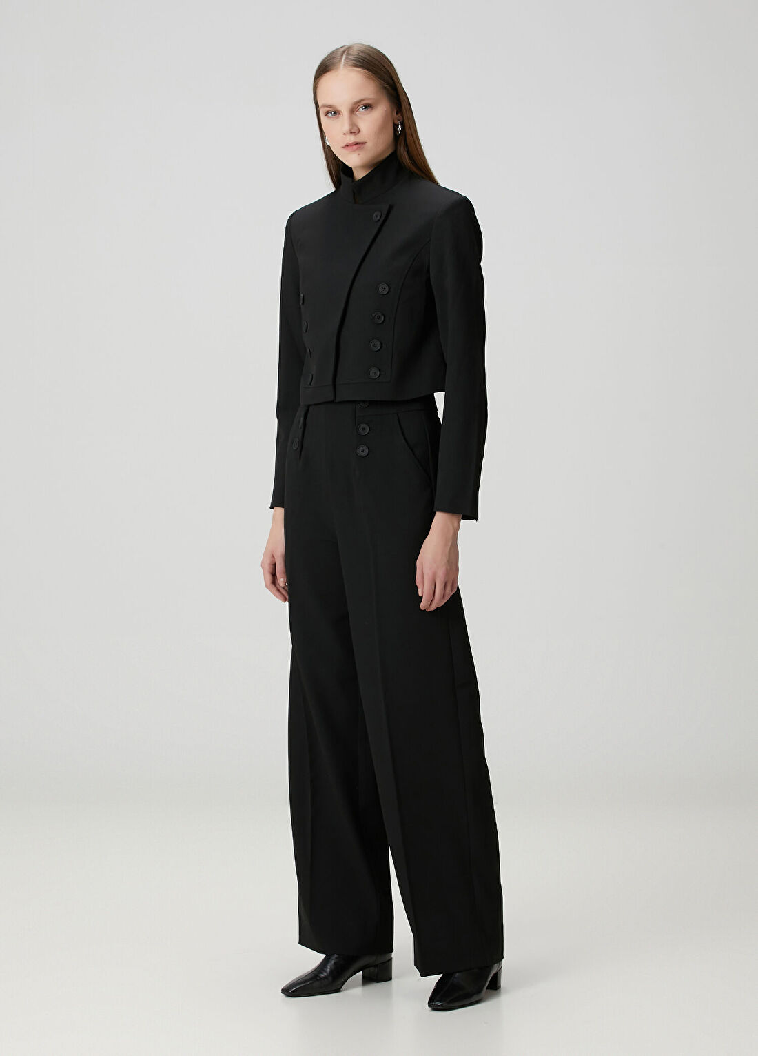 AllSaints Raina Siyah Blazer görsel 2