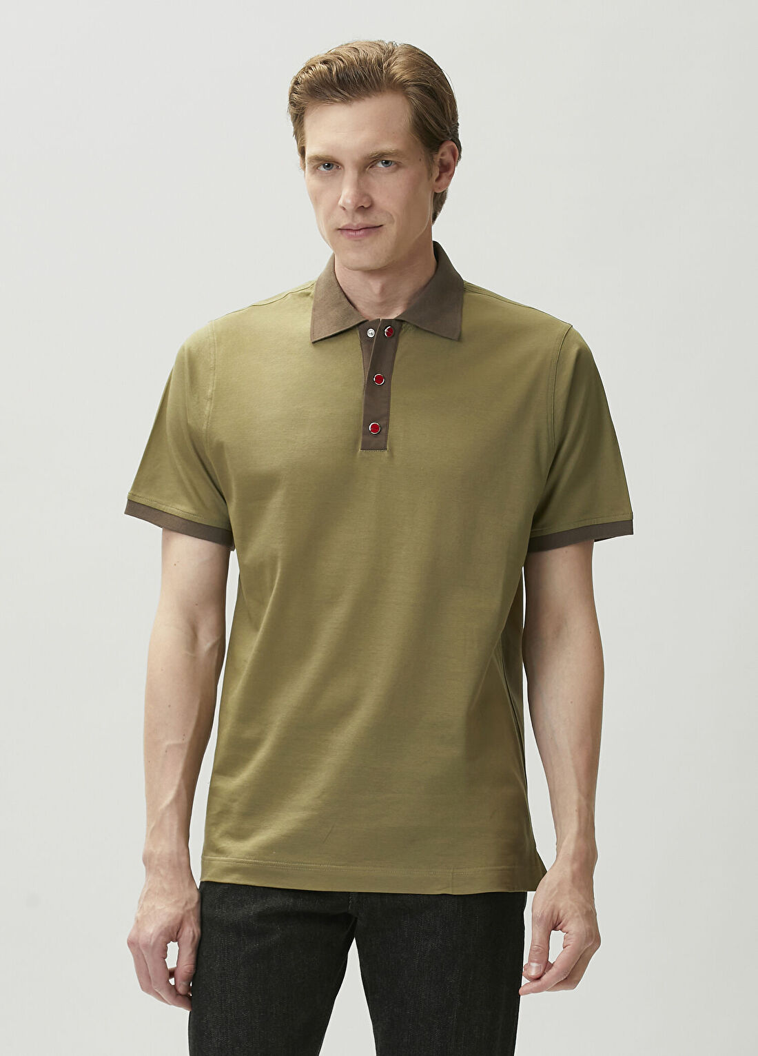 Kiton Yeşil Polo Yaka T-shirt