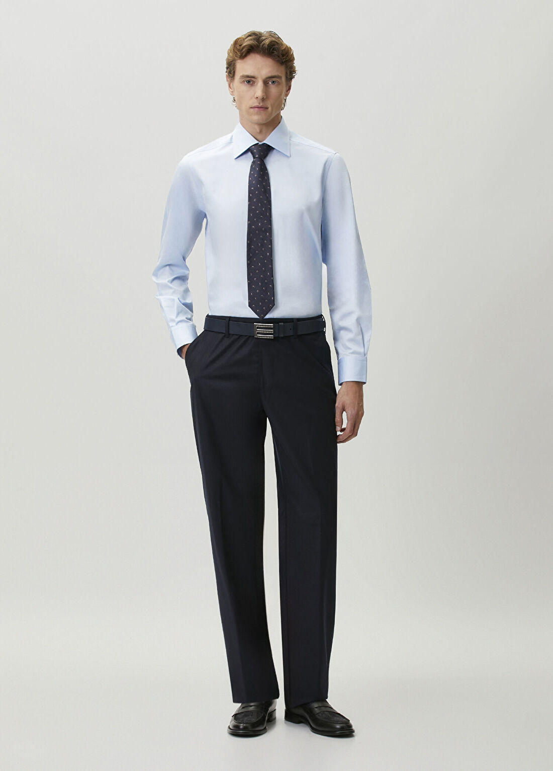 Etro Lacivert Yün Pantolon