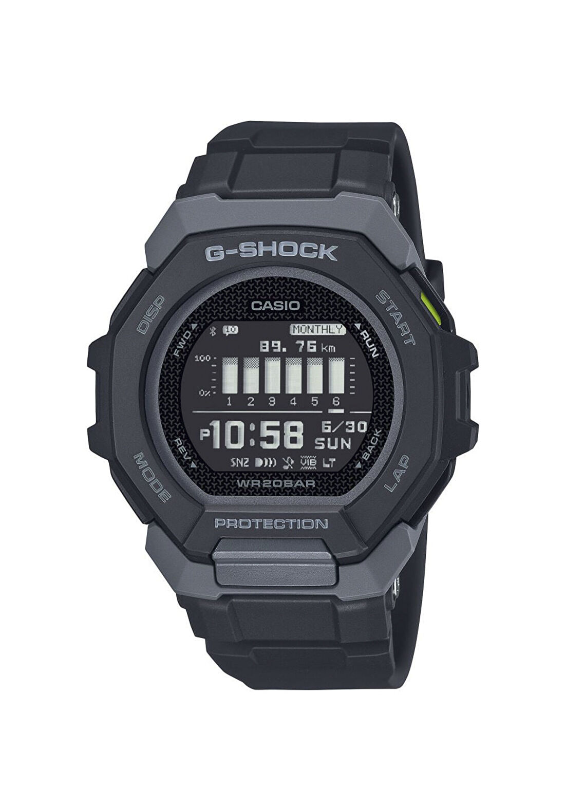 Casio G-Shock GBD-300-1DR Siyah Silikon Erkek Kol Saati