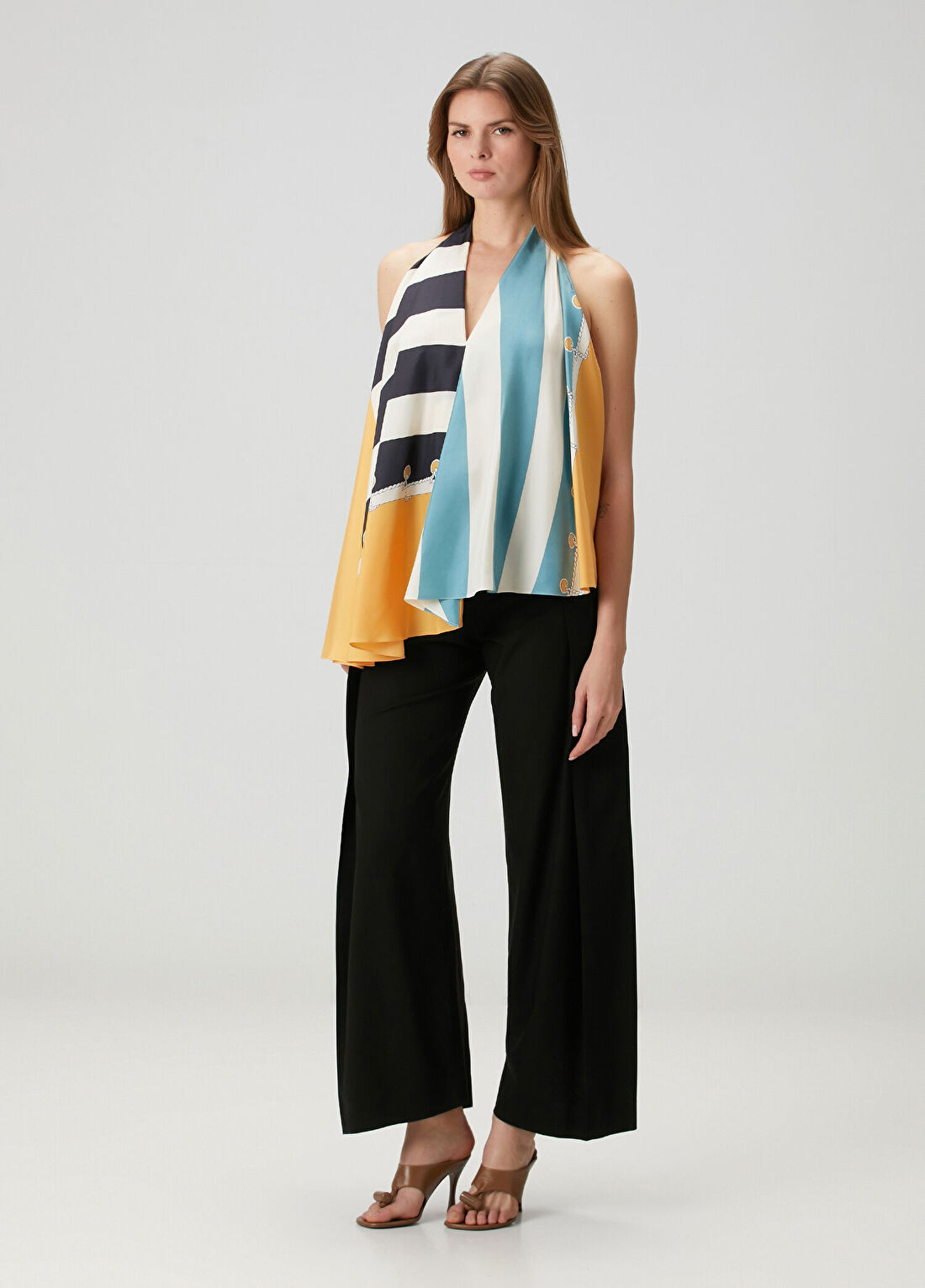 Loewe Desenli İpek Bluz görsel 2