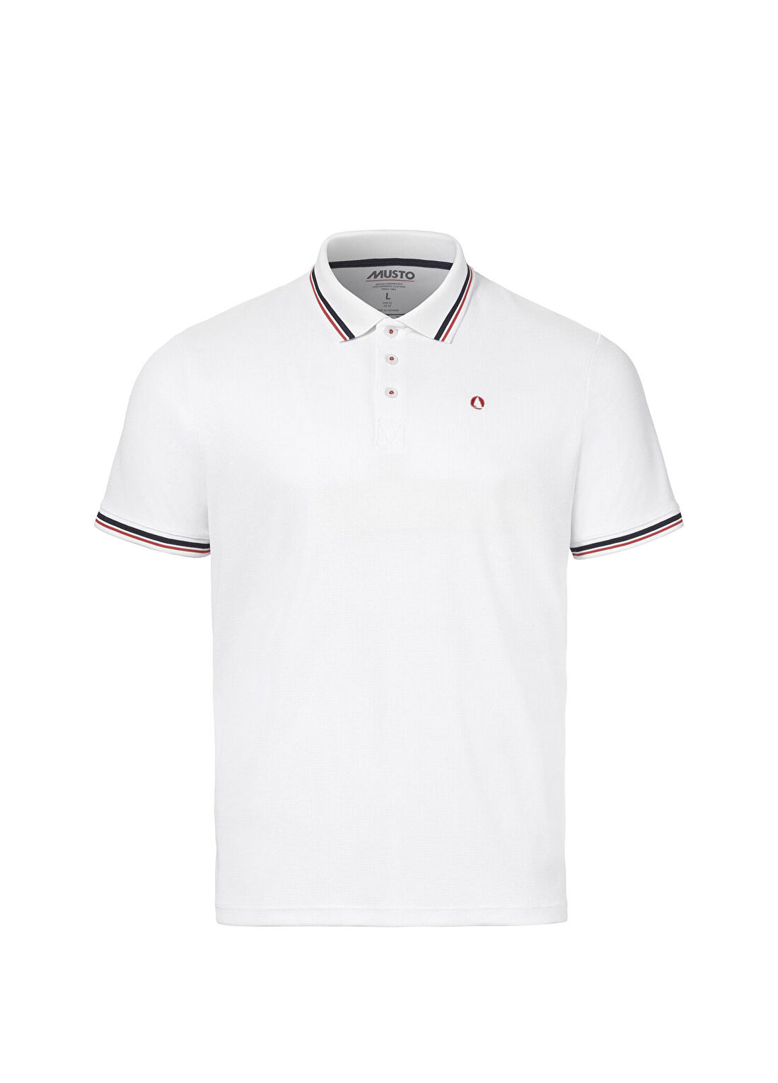Musto M Evo Pro Lite SS 2.0 Beyaz Kısa Kollu Erkek Polo Yaka T-shirt