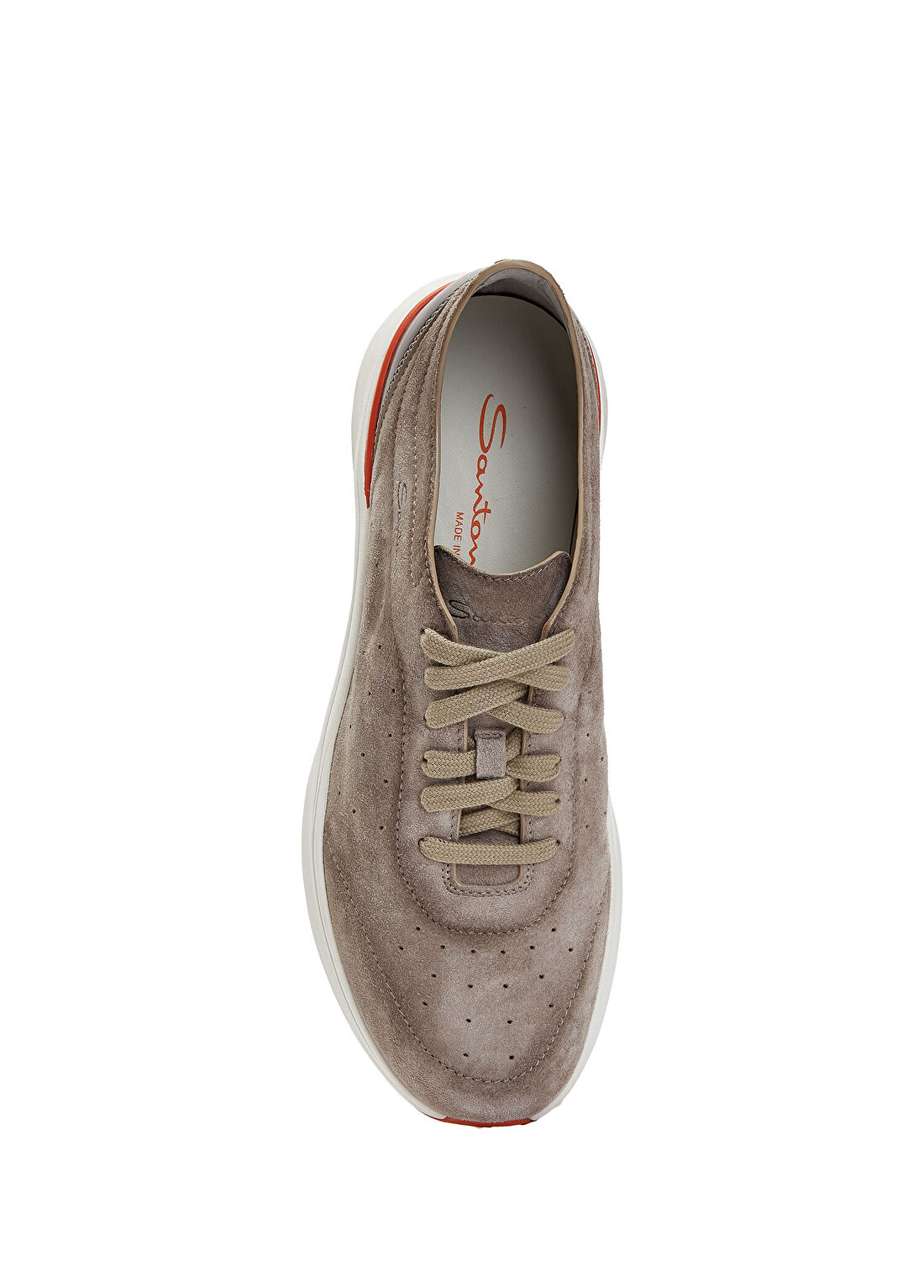Santoni Sport Bounce Taş Erkek Deri Sneaker görsel 4