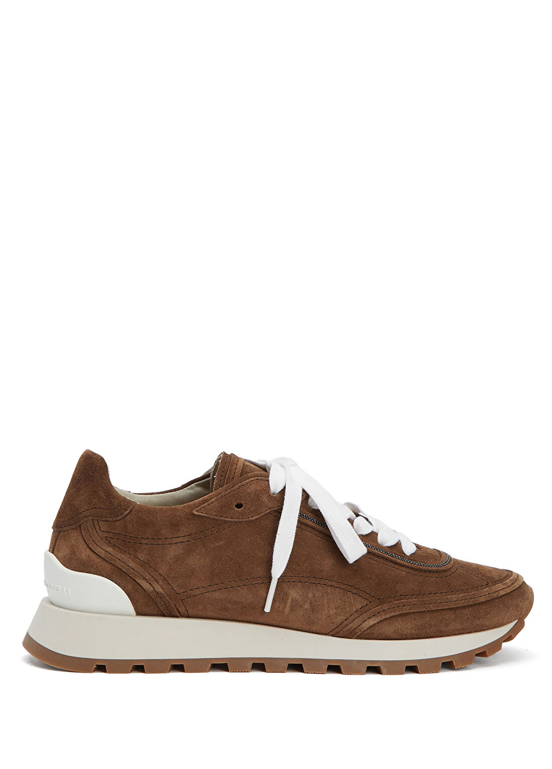 Brunello Cucinelli Karamel Kadın Süet Sneaker