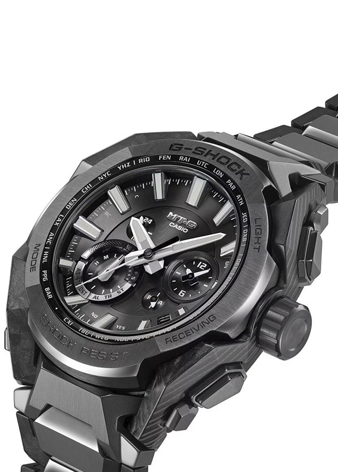 Casio MTG-B4000BD-1ADR Gri Çelik Silikon Erkek Kol Saati görsel 3