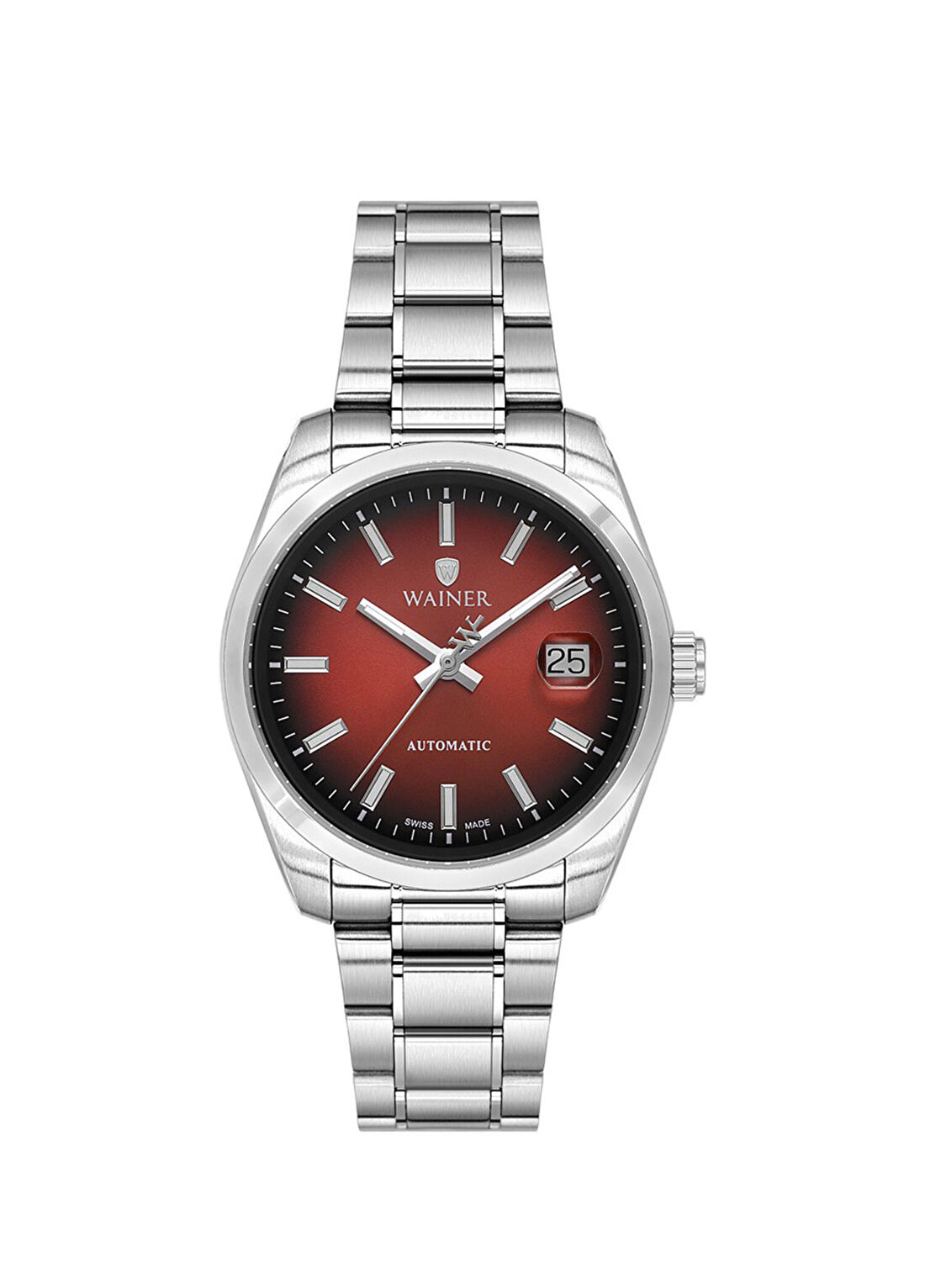 Wainer WA.25600-B Gümüş Metal Erkek Kol Saati