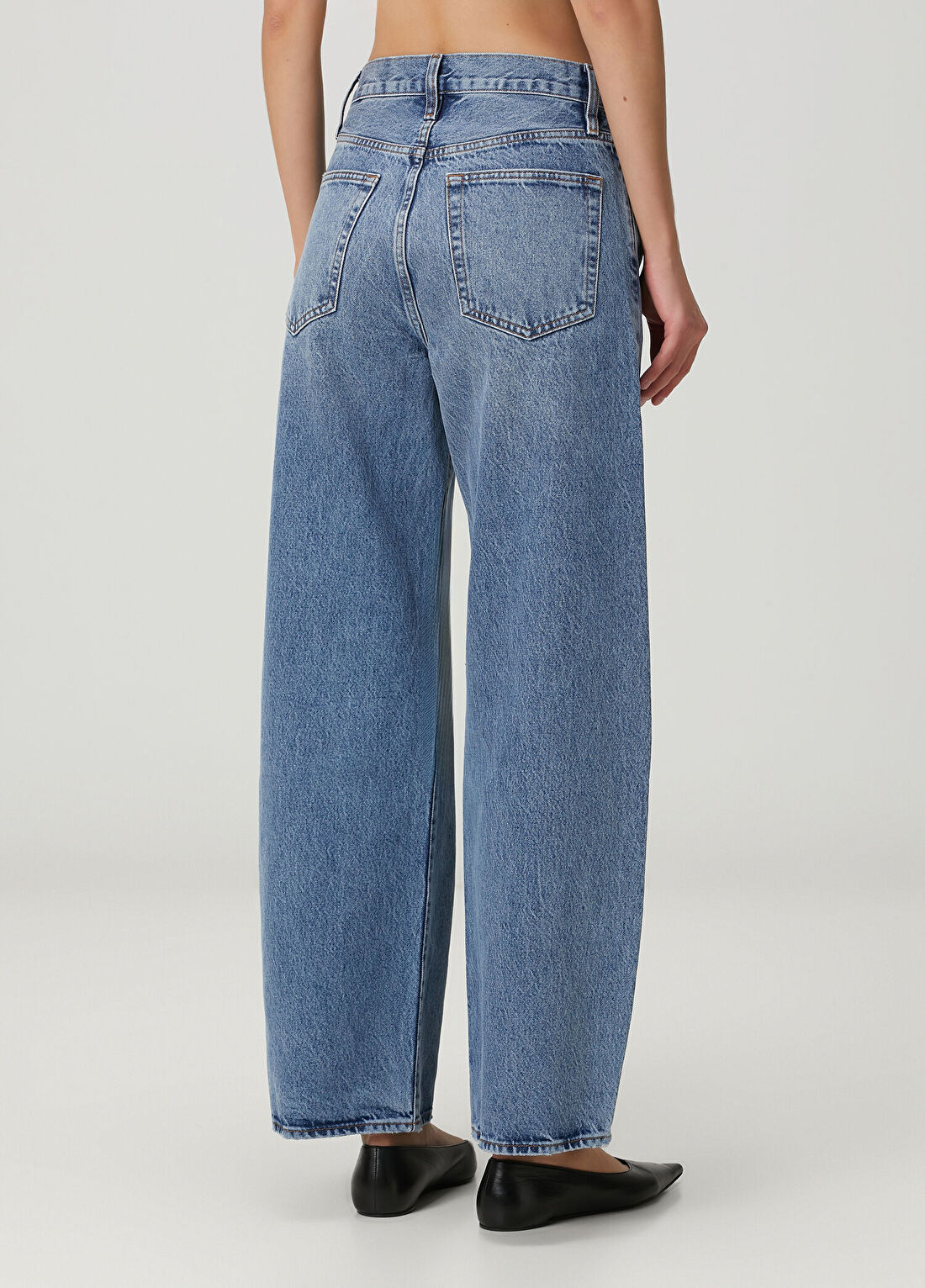 Frame Denim The Bow Mavi Jean Pantolon görsel 4