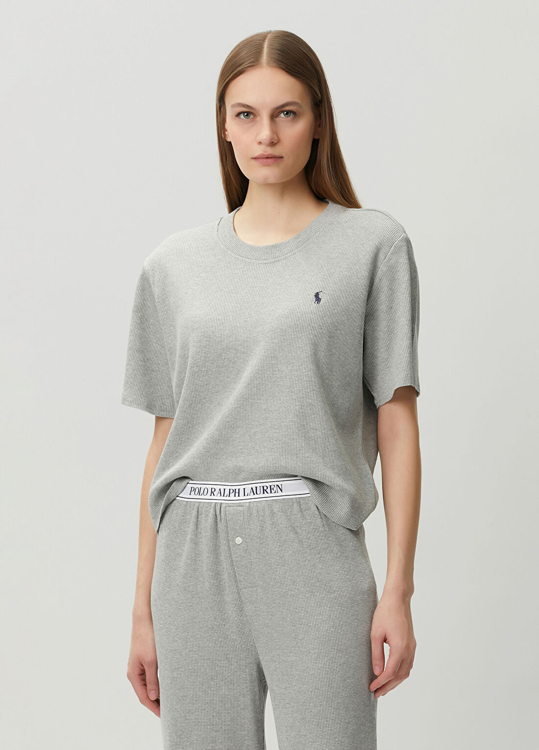 Polo Ralph Lauren-Lingerie Gri Pijama Takımı