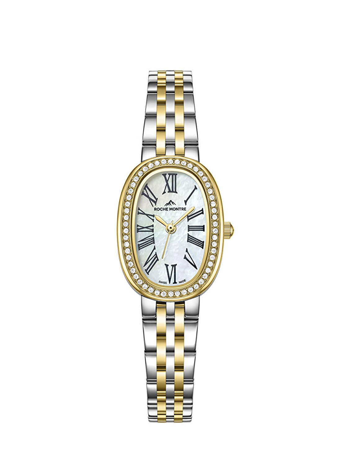 Roche Montre RML3006-02 Altın Rengi Metalik Gri Çelik Kadın Kol Saati