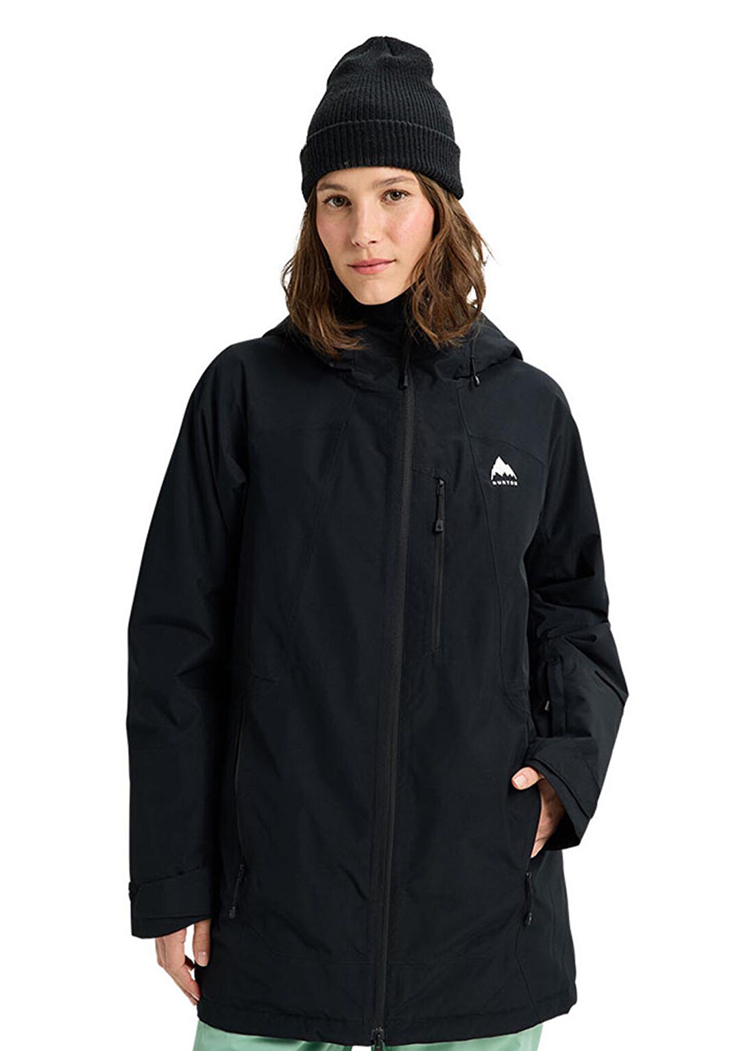 Burton Reserve 2L Insulated Siyah Kapüşonlu Regular Fit Kadın Snowboard Ceketi