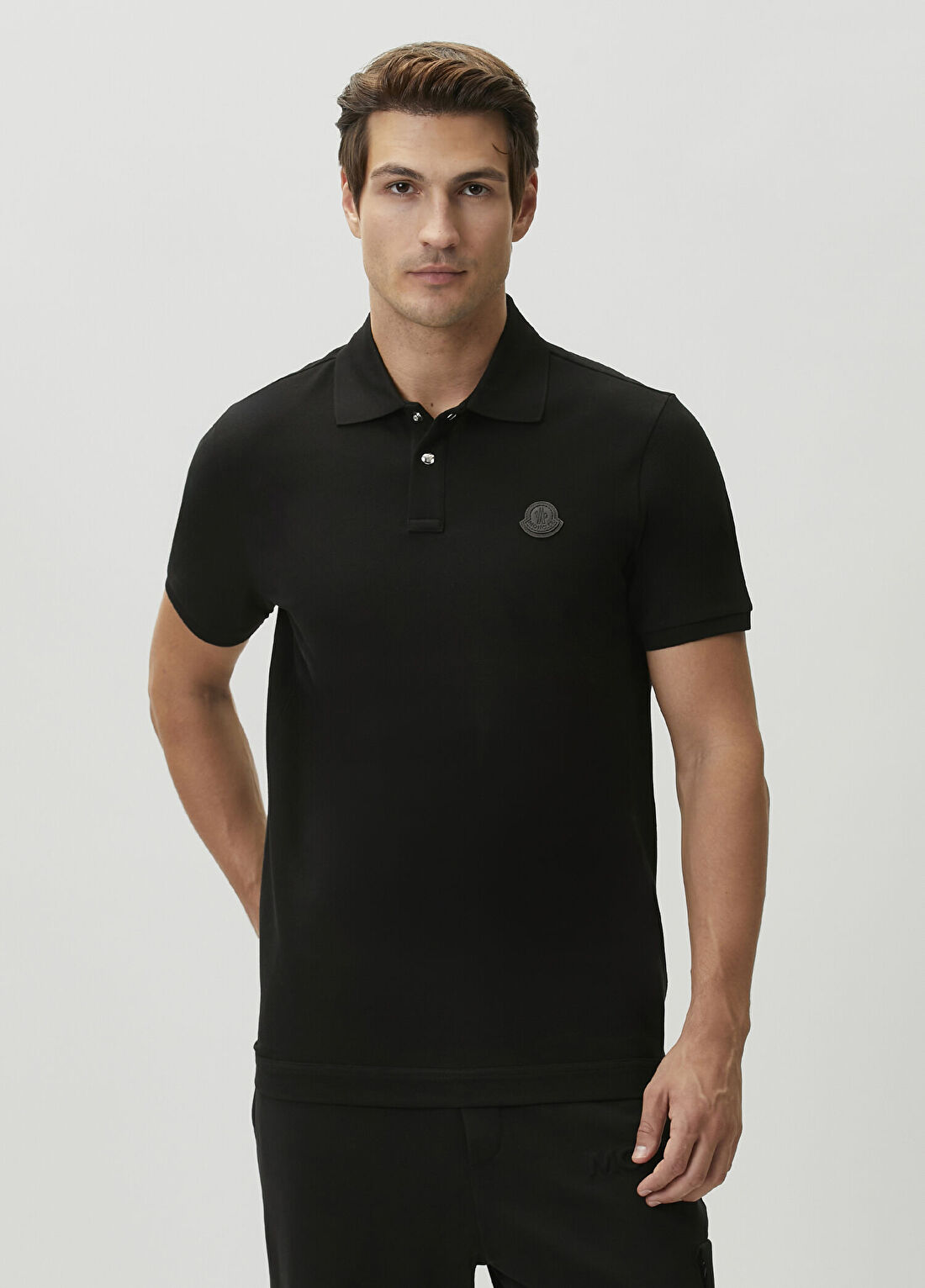 Moncler Siyah Polo Yaka T-shirt