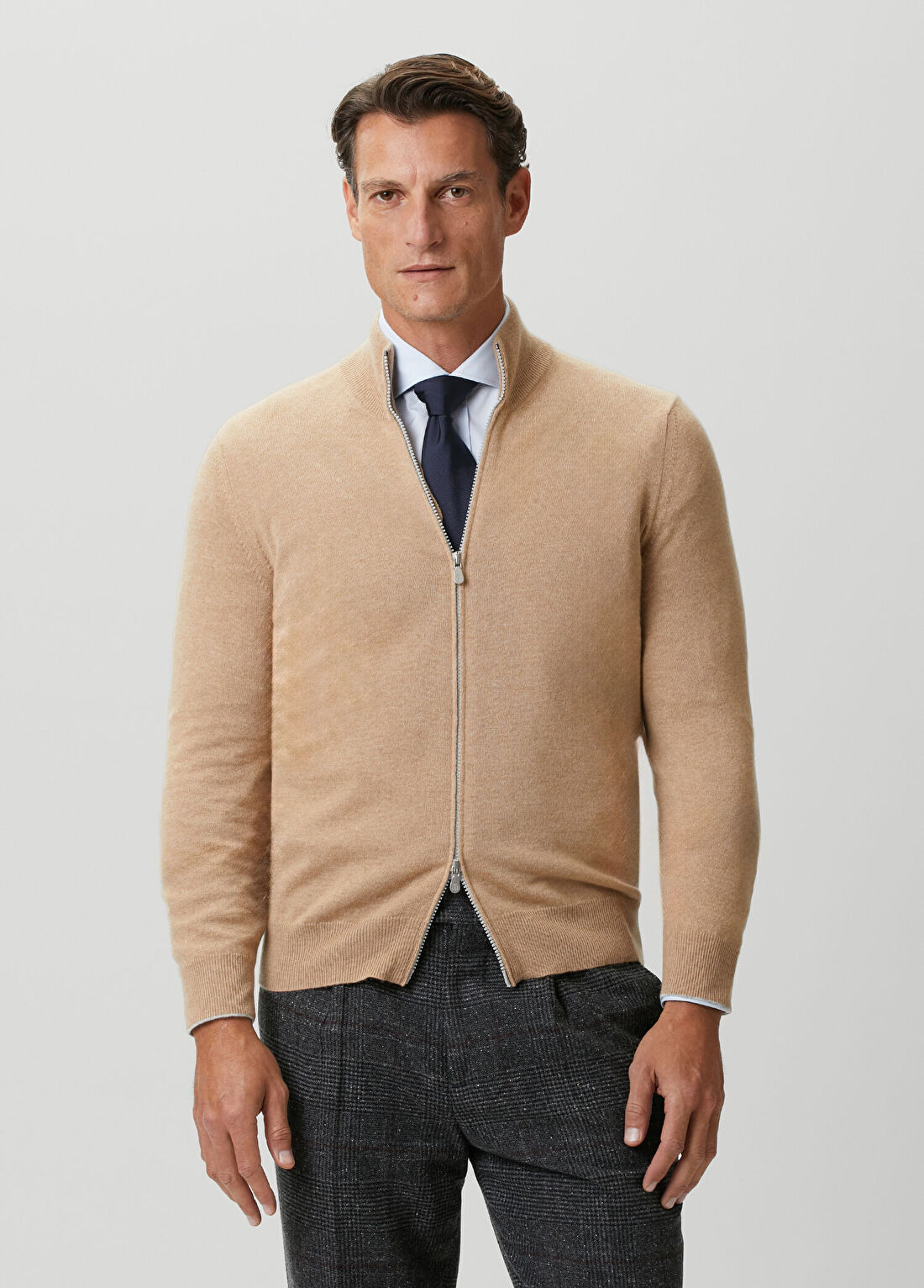Brunello Cucinelli Camel Kaşmir Triko Hırka
