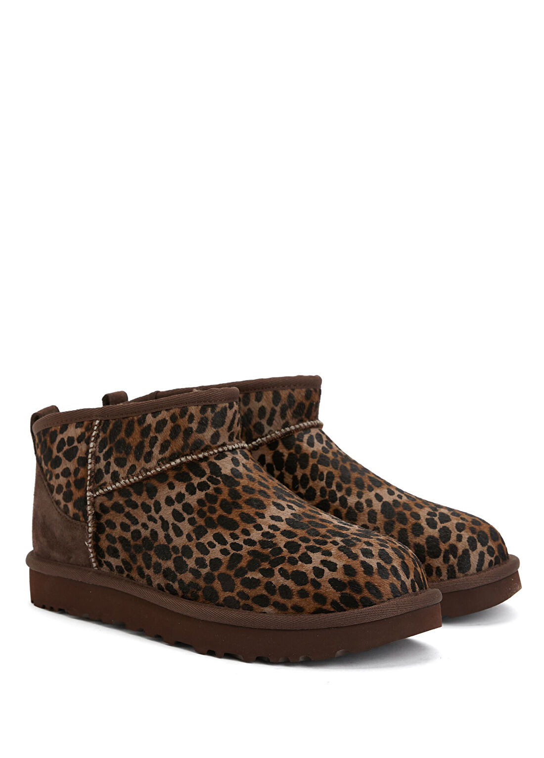 Ugg Classic Ultra Mini Leopar Desenli Kadın Süet Bot görsel 2