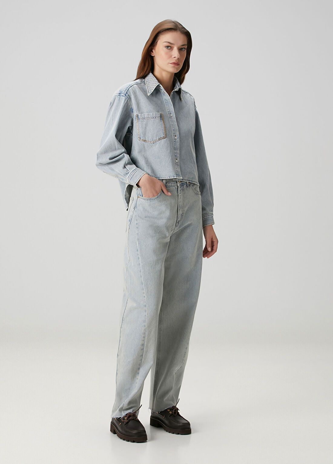 Sandro Canada Mavi Jean Pantolon