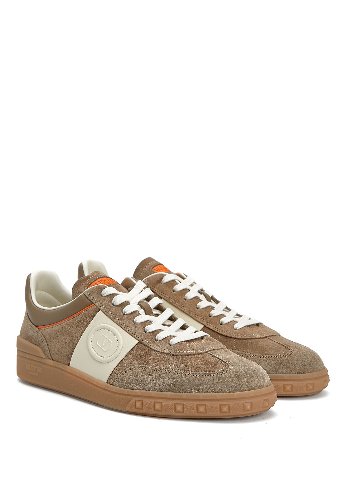 Valentino Garavani Upvillage Bej Erkek Süet Sneaker görsel 2