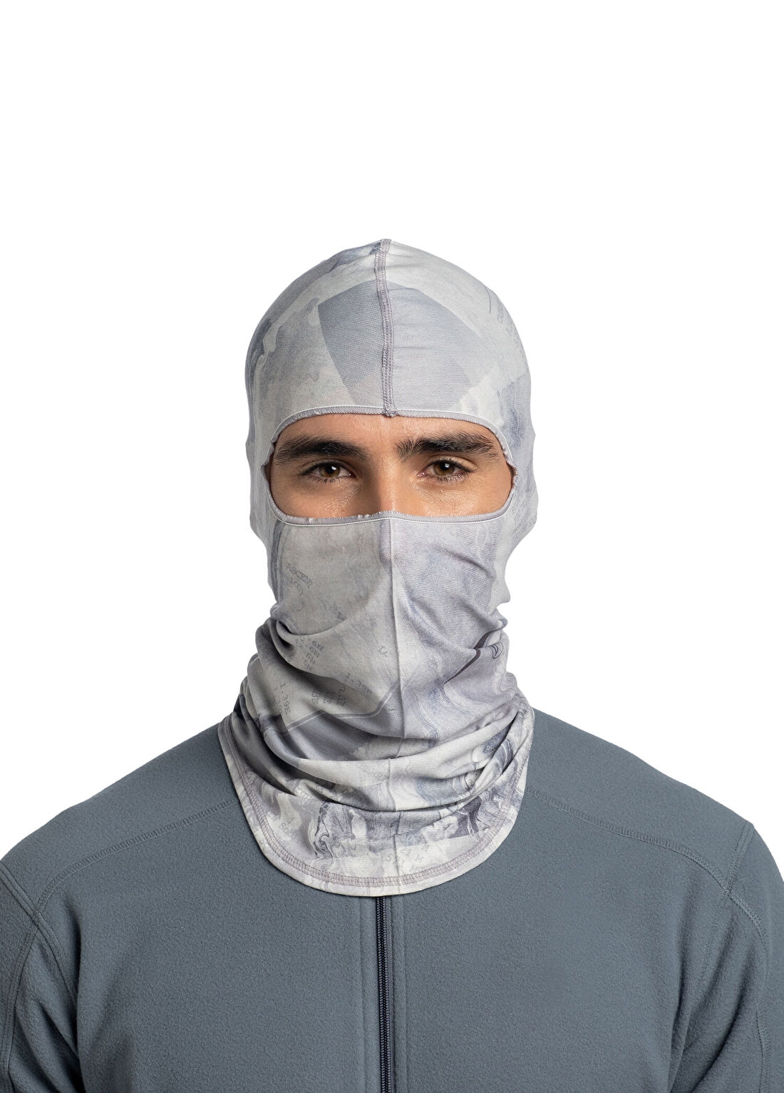 Buff Ecostretch Asphalt Grey Balaclava Unisex Maske görsel 2