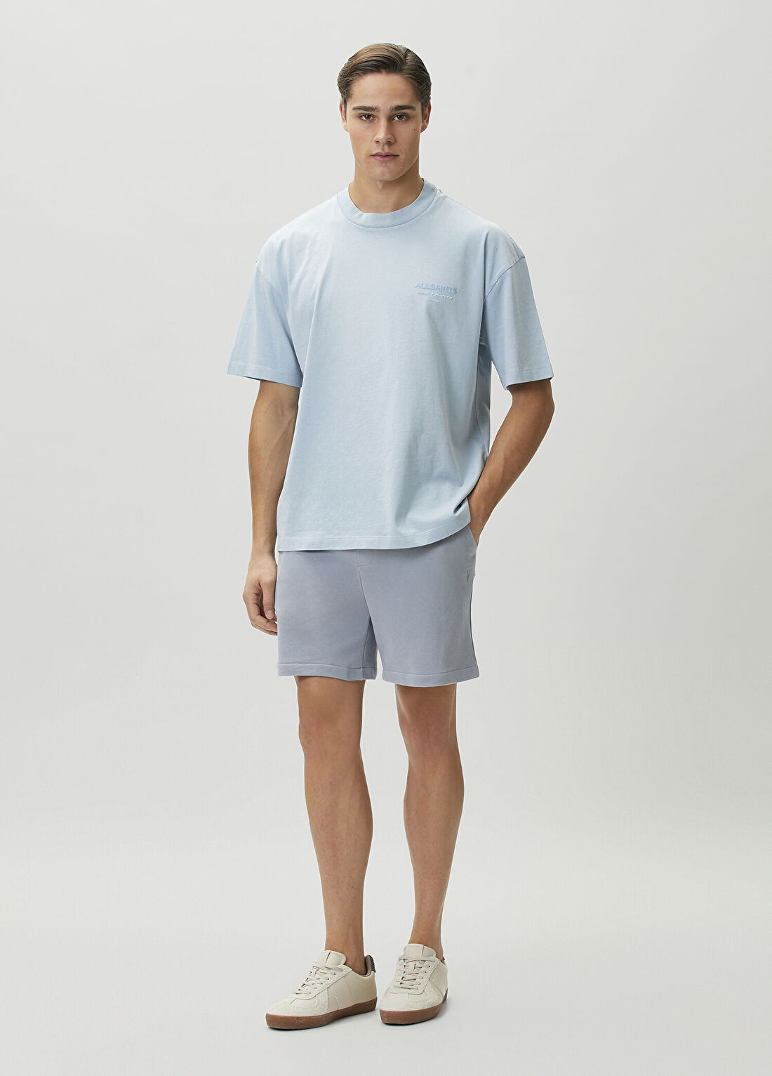 AllSaints Asher Açık Mavi Şort