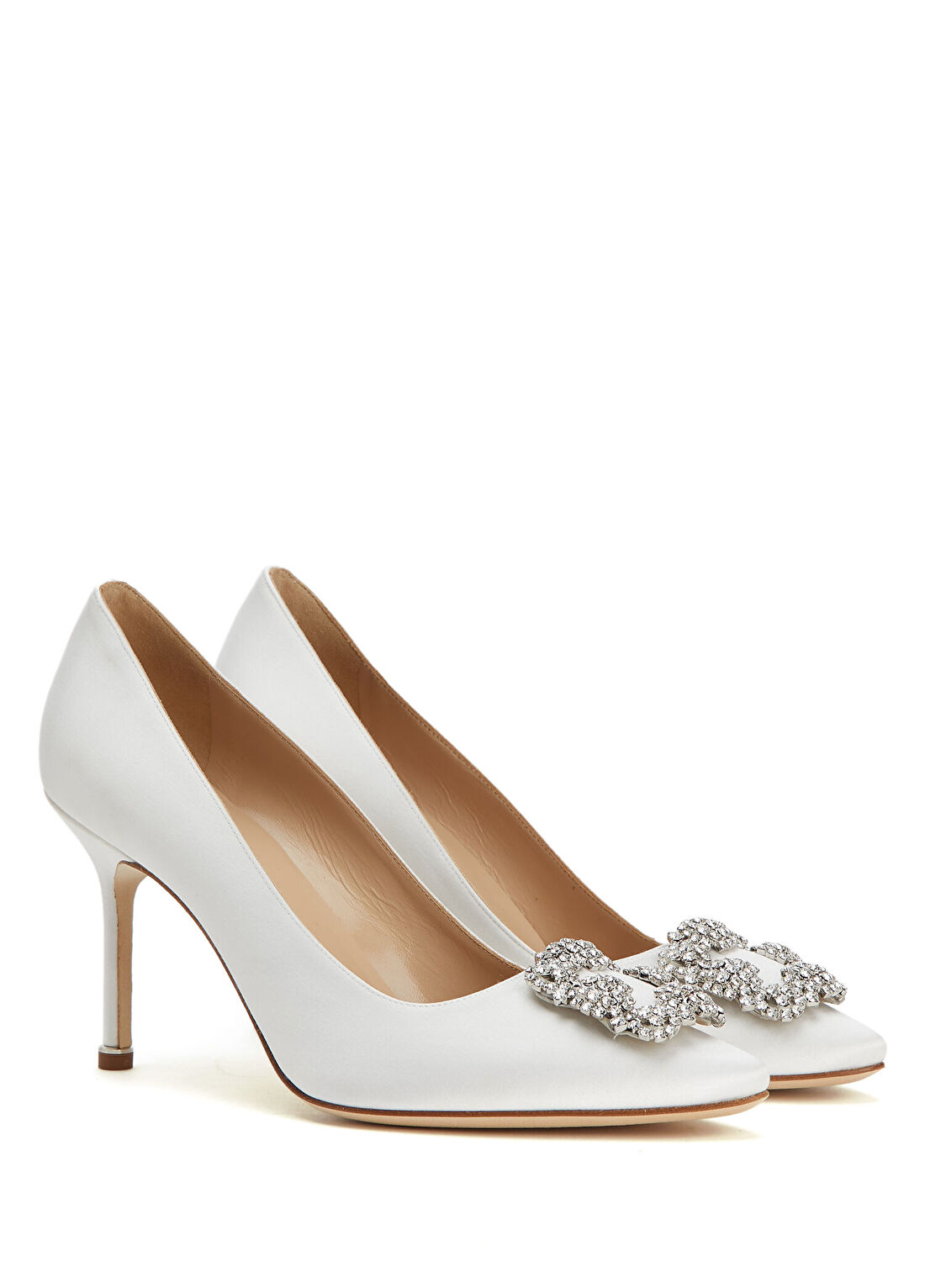 Manolo Blahnik Hangisi Krem Stiletto görsel 2