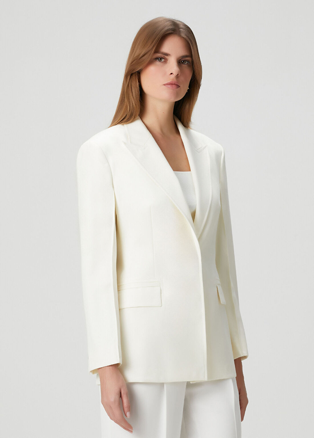 Boss Beyaz Yün Ceket görsel 3