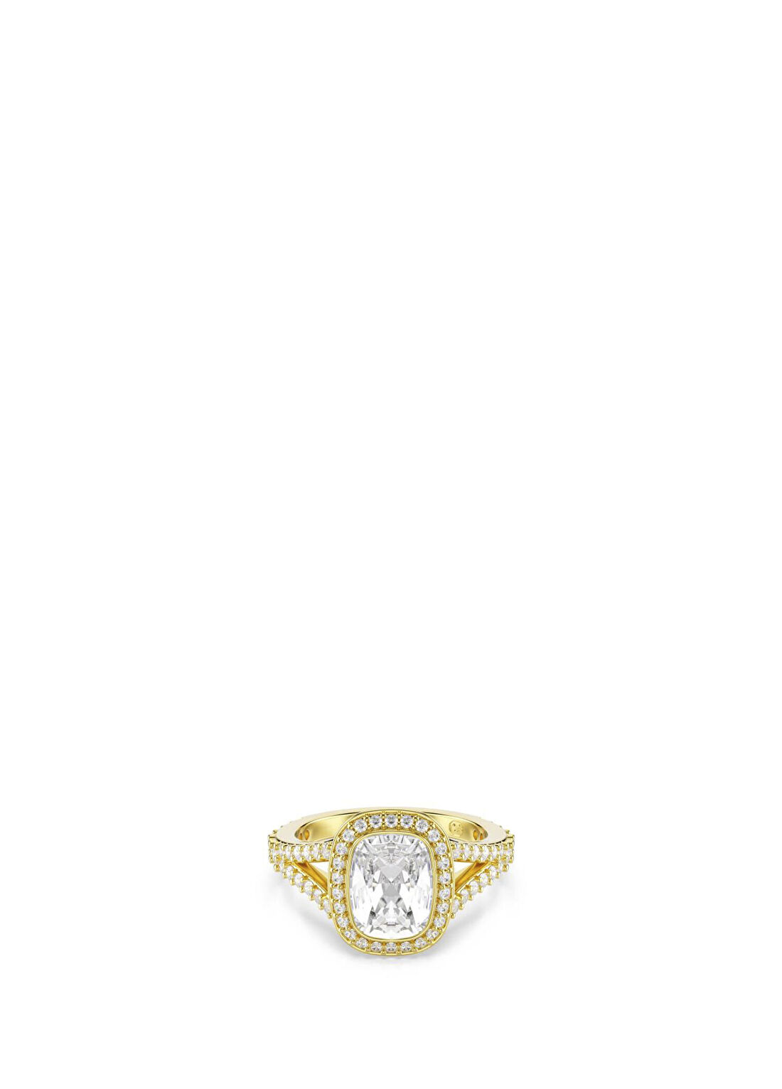 Swarovski Una Ring Cushion White Gos Kadın Yüzük