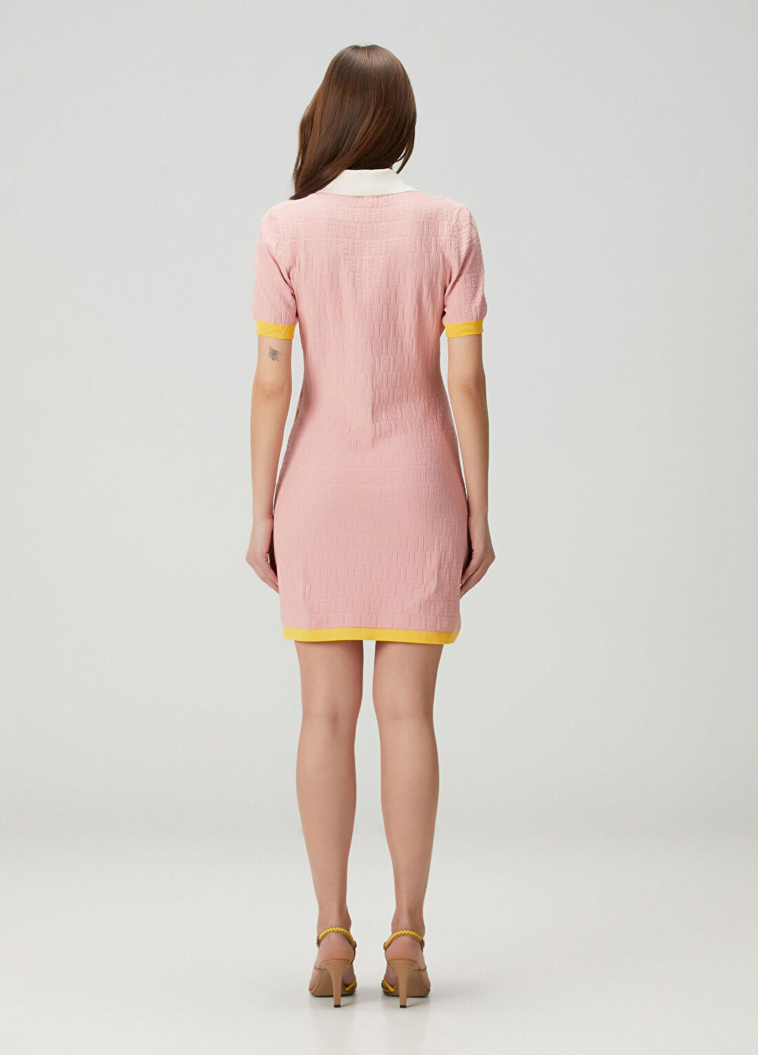 Fendi Pembe Mini Polo Elbise görsel 4