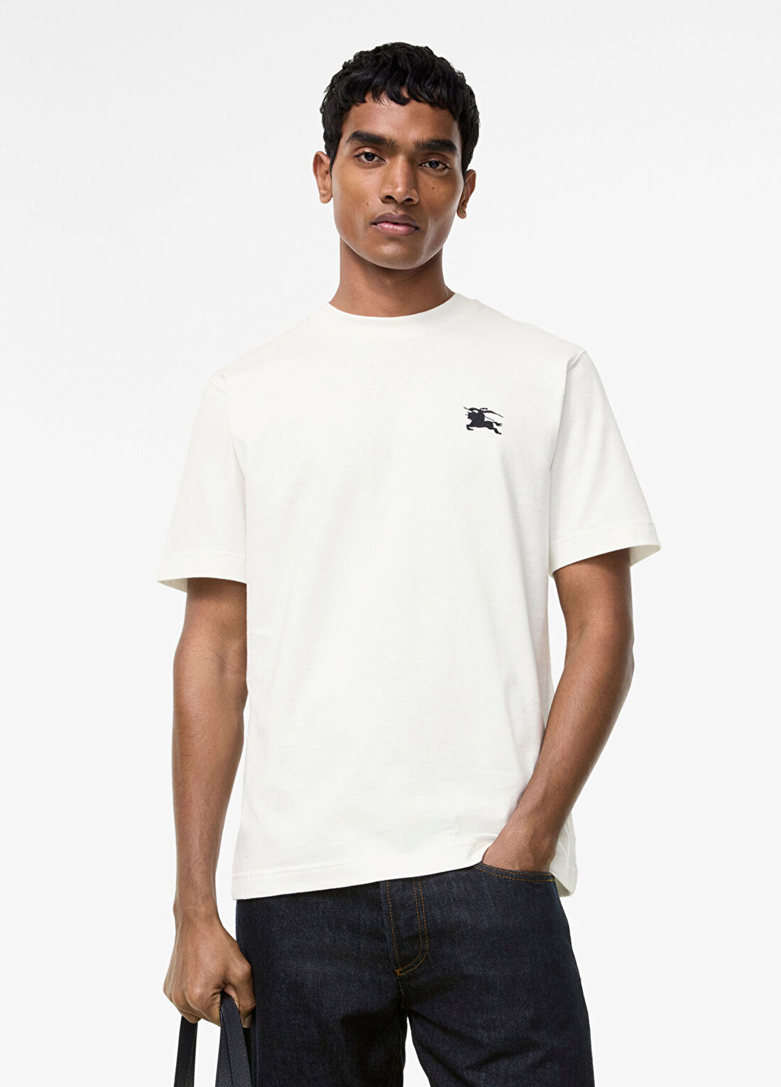 Burberry Seth Bnt Beyaz Kısa Kollu Erkek T-Shirt görsel 2
