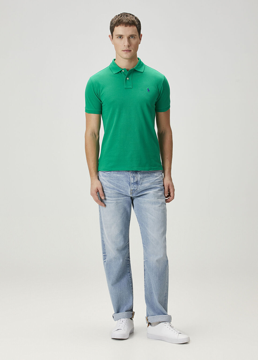 Polo Ralph Lauren Yeşil Polo Yaka T-shirt görsel 2