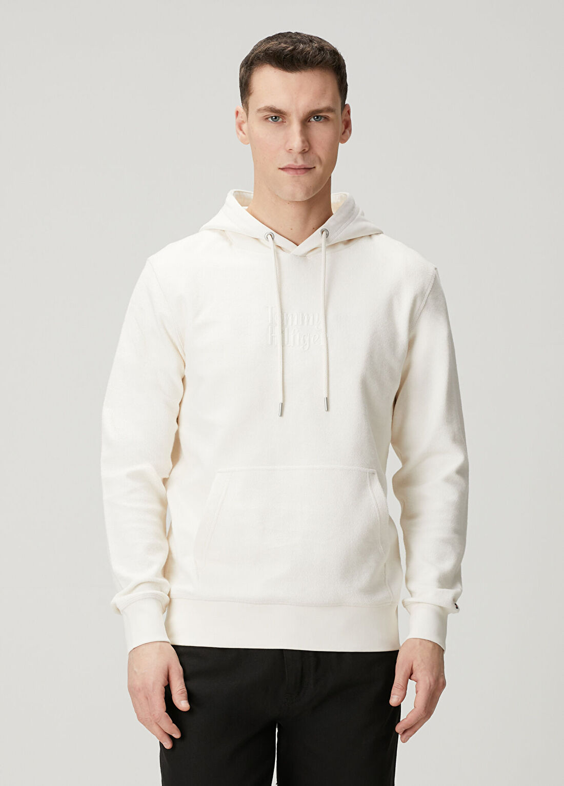 Tommy Hilfiger Sarı Kapüşonlu Sweatshirt