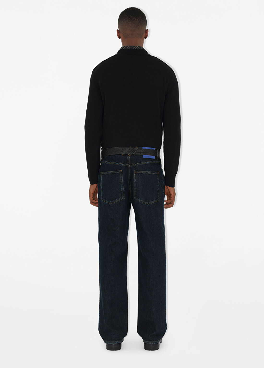 Burberry Smt Label Wool Siyah Erkek Kazak görsel 4