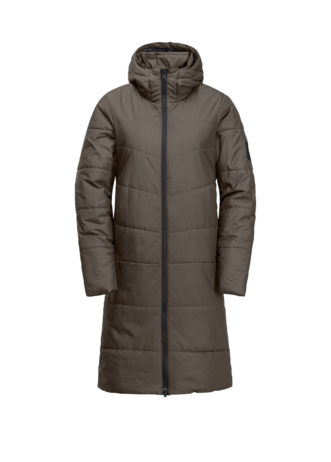 Jack Wolfskin Deutzer W Kahverengi Kapüşonlu Kadın Outdoor Mont