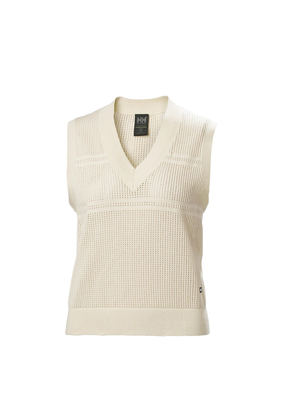 Helly Hansen W Salt Knit Bej V Yaka Kolsuz Kadın T-Shirt