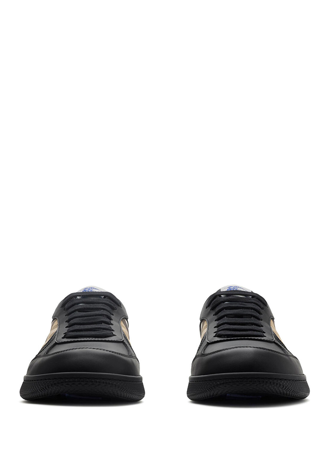 Burberry Mix Leather And Terrace Siyah Deri Erkek Sneaker görsel 2