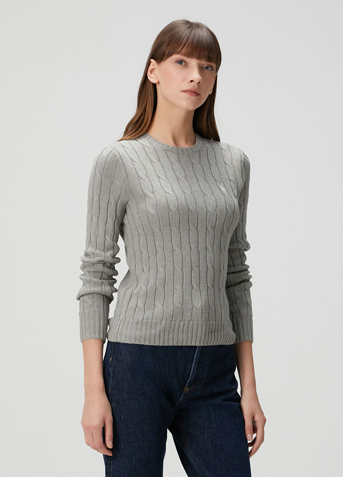 Polo Ralph Lauren Gri Triko görsel 3