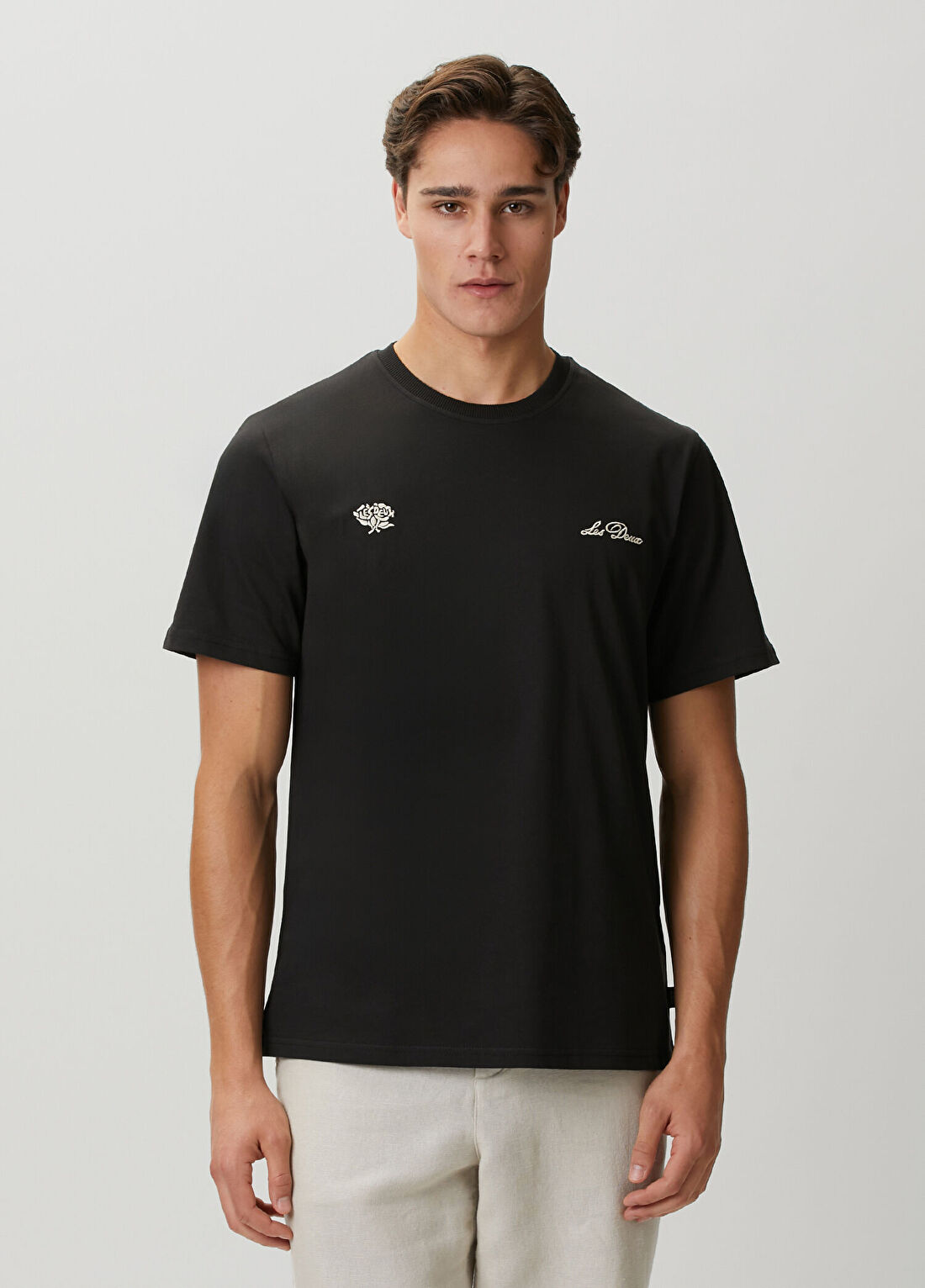 Les Deux Siyah T-shirt