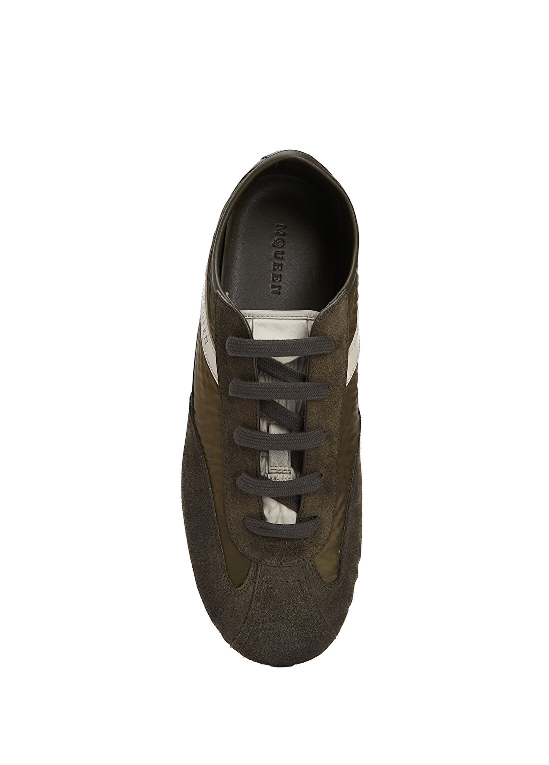 McQueen Boxe Yeşil Erkek Süet Sneaker görsel 4