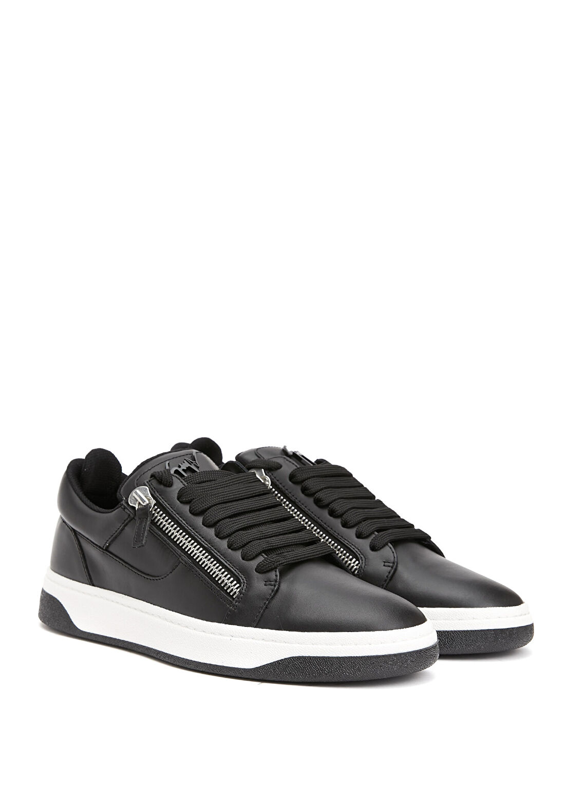 Giuseppe Zanotti Siyah Erkek Deri Sneaker görsel 2